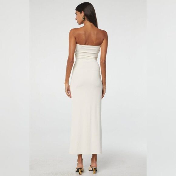 NWOT The Line By K - XS Jace Midi Bodycon Dress In Vanilla - *No Tags* - Picture 5 of 9